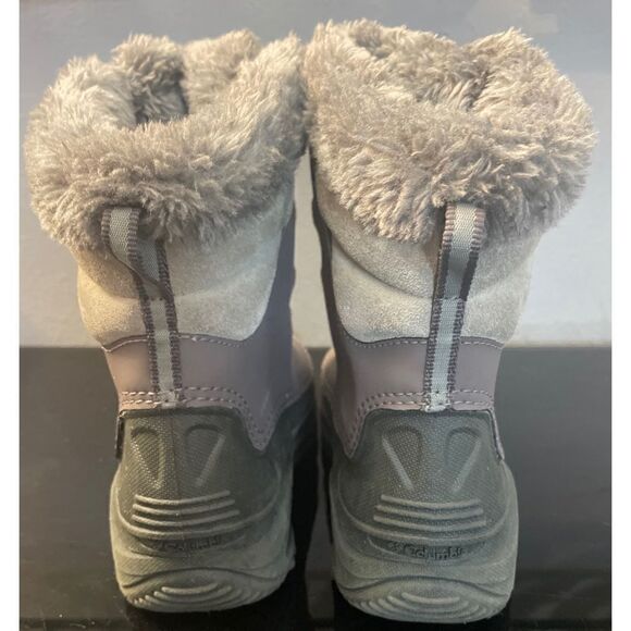 Columbia Bugaboot Gray Waterproof Insulated Lined Snow Boots Big Kids Youth 2 - Picture 4 of 14